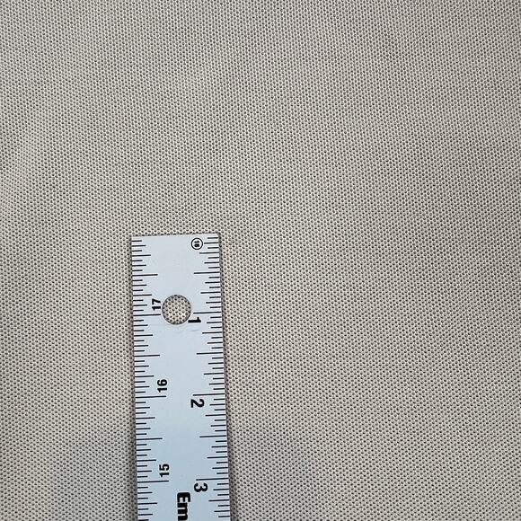 Brooks Brothers Long Sleeve Pique Knit Polo Men's L Performance Knit Cream Ivory - Picture 7 of 7